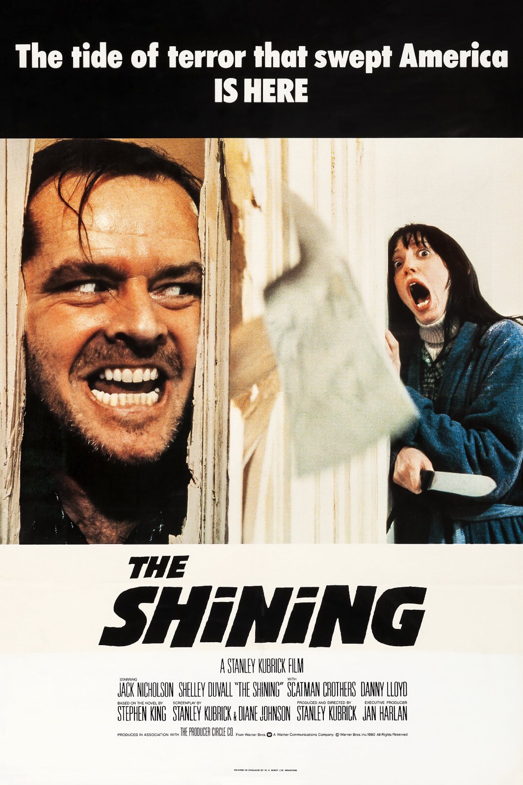1980 The Shining Movie Poster Print Jack Torrance Wendy Danny Overlook 🔪🍿