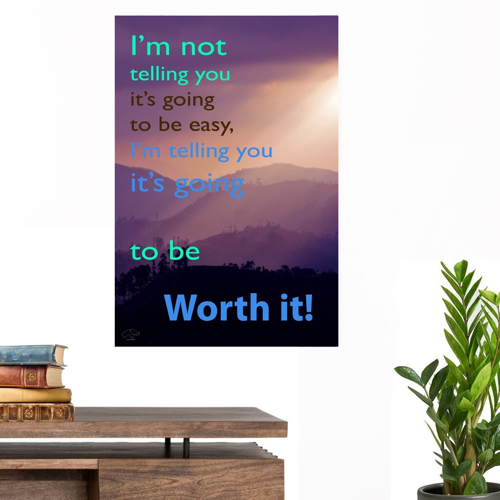 Inspiring Photography Wall Canvas Quote for Home Office Gym workshop Gift Deco
