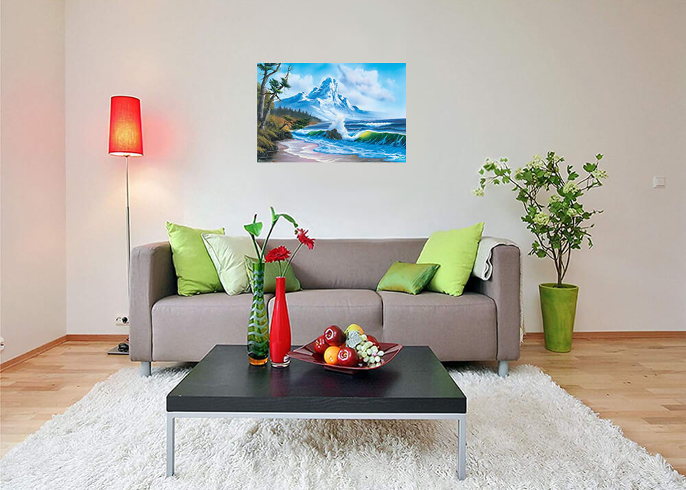 Waves Crashing – Bob Ross Poster 36in x 24in