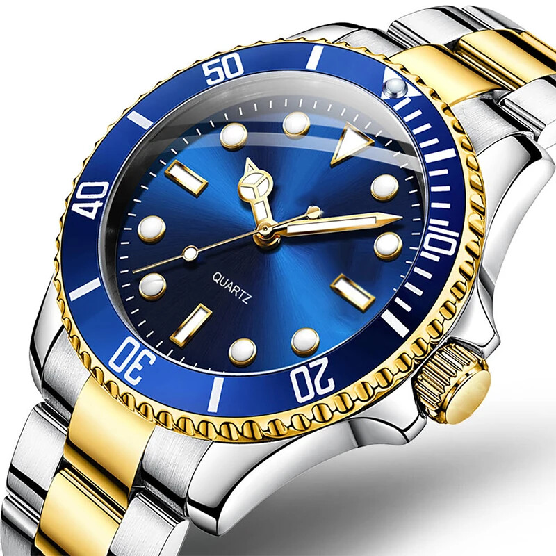 Men’s Luxury Stainless Steel Band Analog Wrist Watch