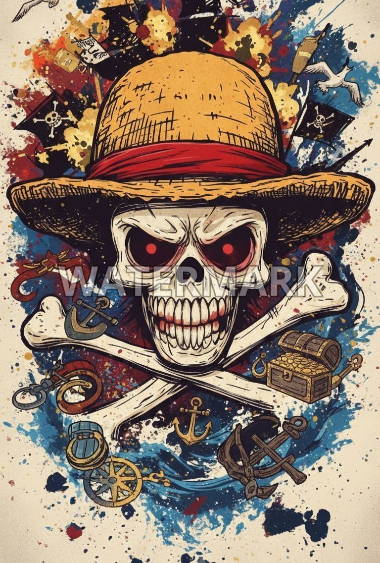 One Piece Poster print 13″x19″ glossy photo paper inches home decor