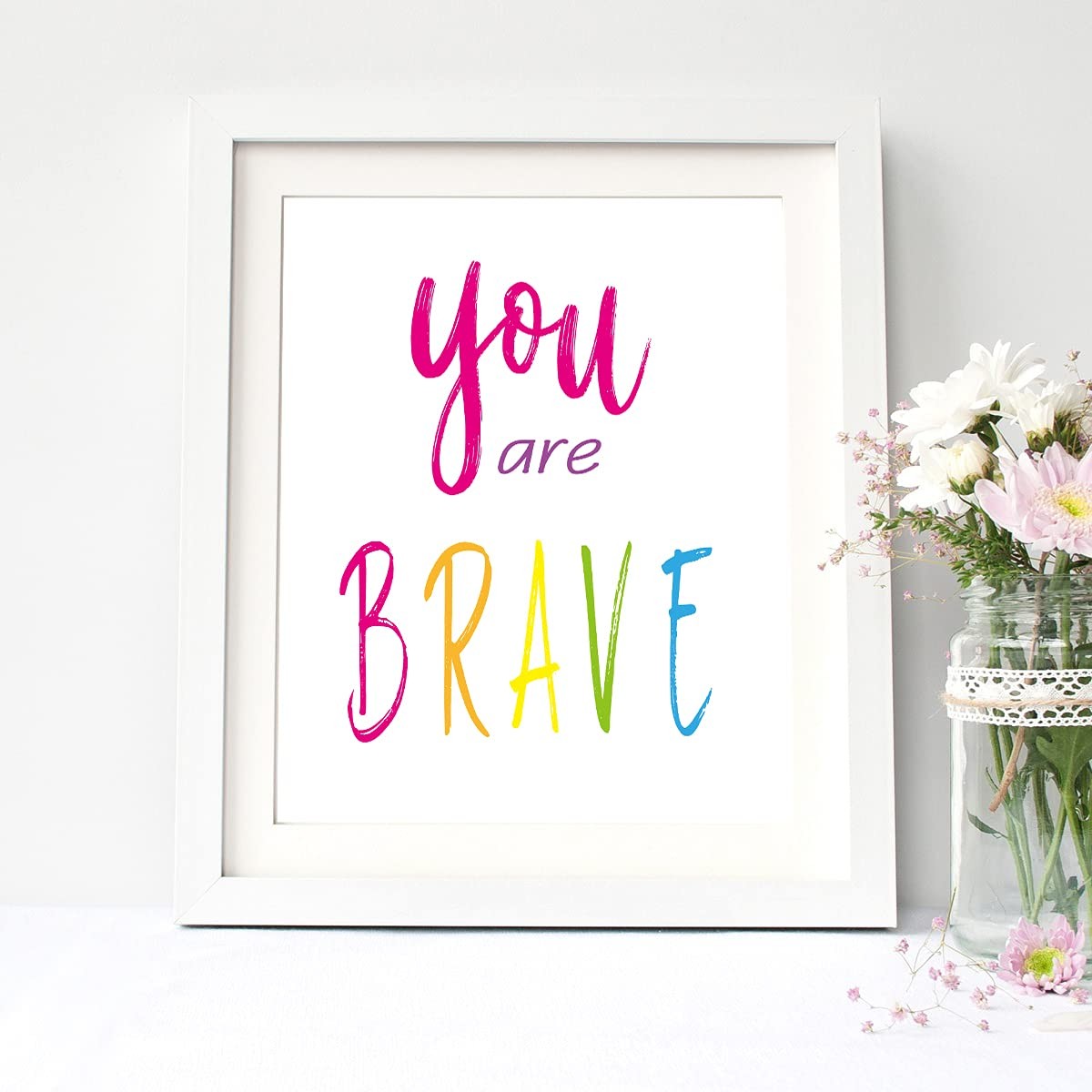 MTL HOE Interesting Watercolor Word Inspirational Quote 8×10 inches, blue