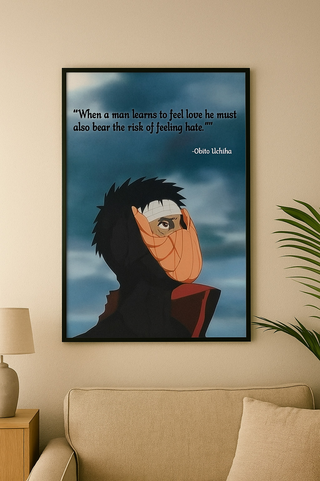 Obito Uchiha (Naruto) Quote Poster