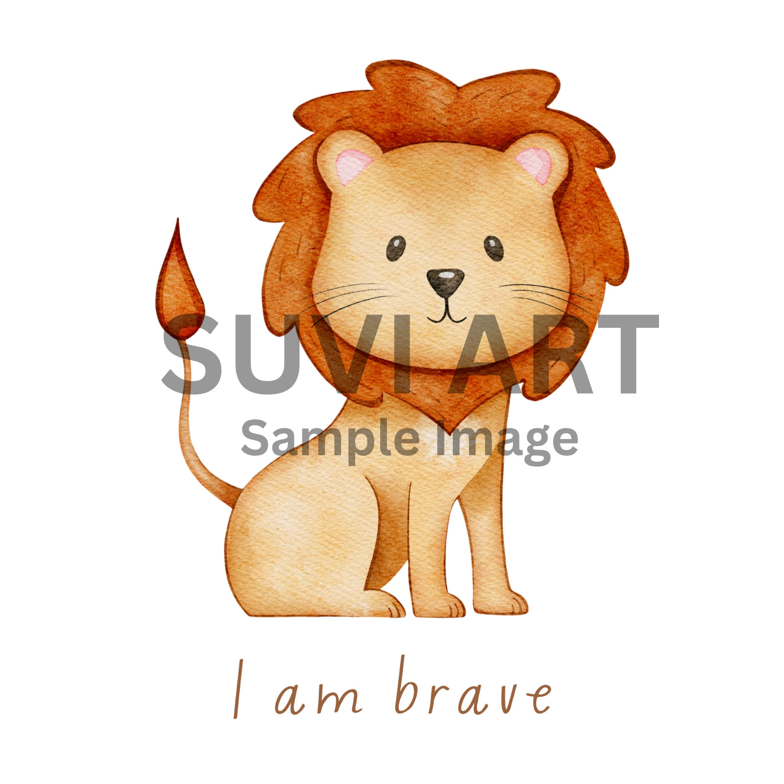 Digital Image Picture Wall art Cute Lion for your baby room A-44
