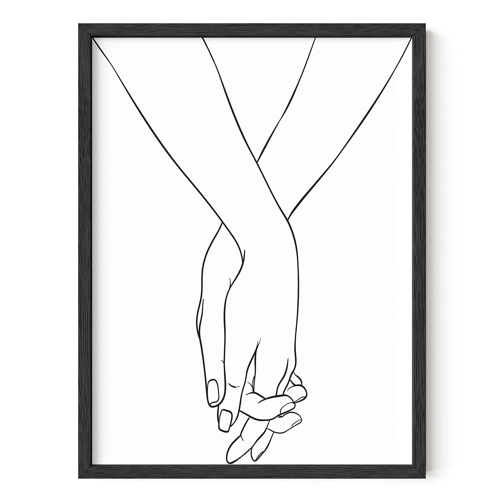 Abstract Line Drawing – Minimalist Female Sketch, Simple Black and White Post…