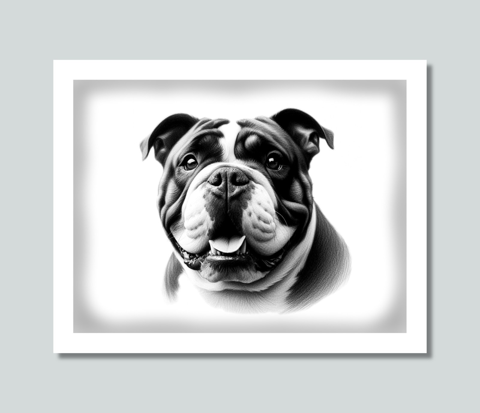 BULLDOG Dog Photo Picture Pet Print in 8×10, 8.5×11 or 11×14 WB1b