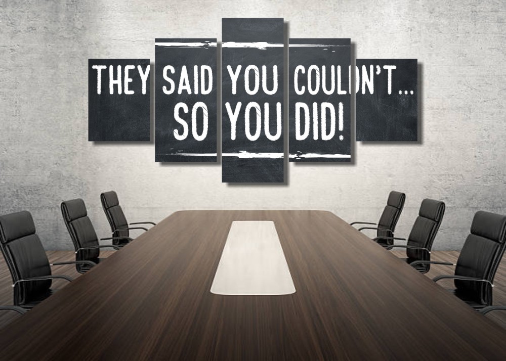 So You Did Canvas Print Set – Ready To Hang Motivational Quote Wall Art Decor