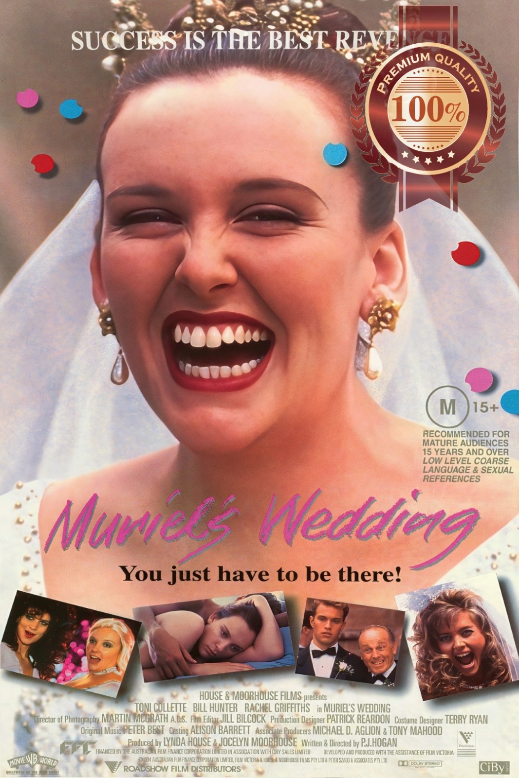 MURIELS WEDDING 1994 V2 90s ORIGINAL AUS MOVIE FILM CINEMA PRINT PREMIUM POSTER