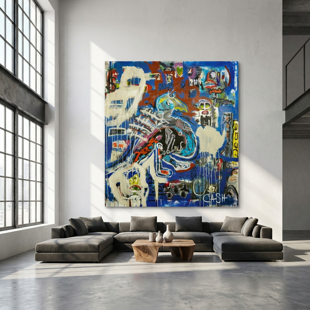 Large Statement Wall Art Modern Abstract Canvas Extra Large Contemporary Print