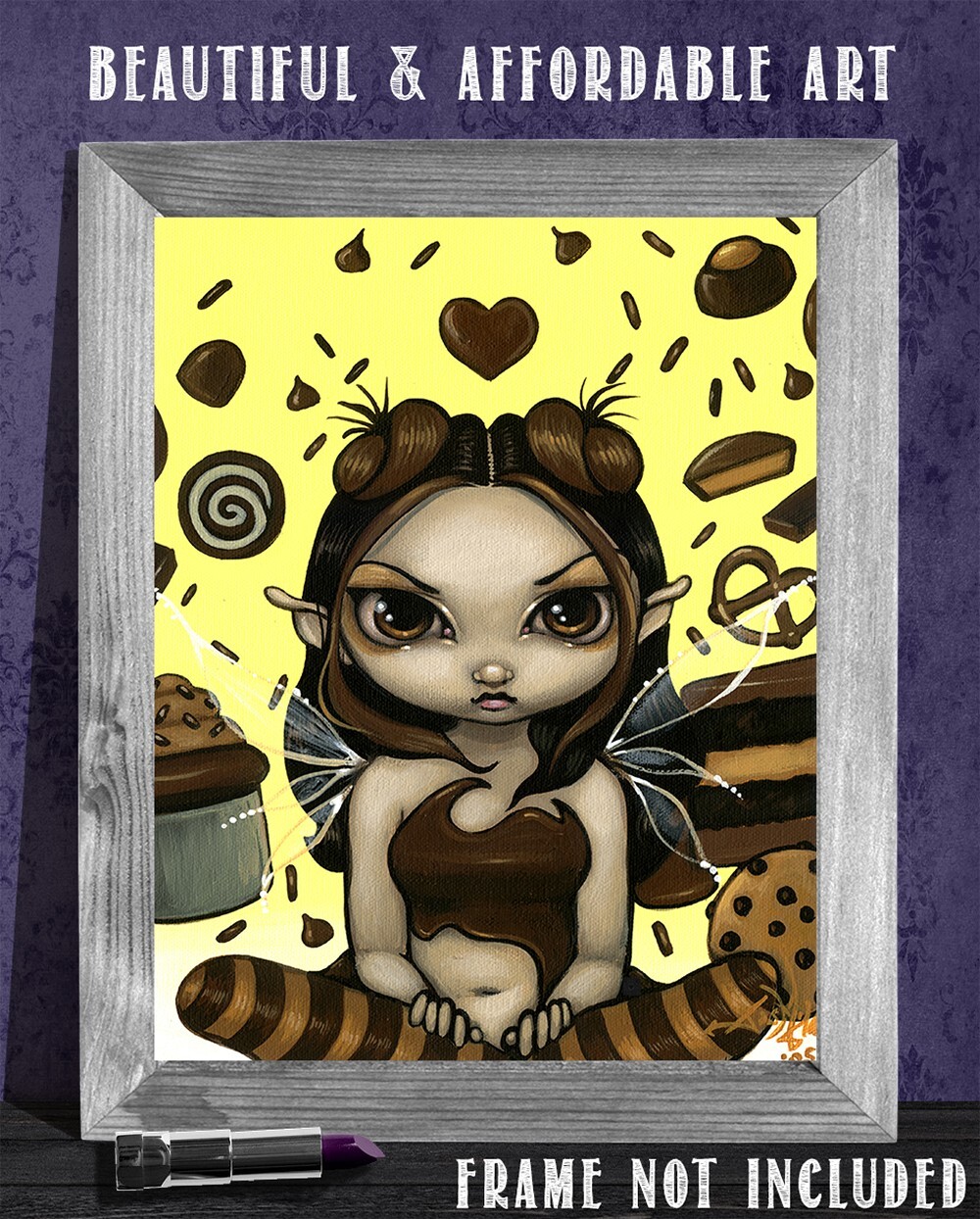 Strangeling Chocolate Fairy – 11×14 Unframed Art Print Poster – Decor and Gift