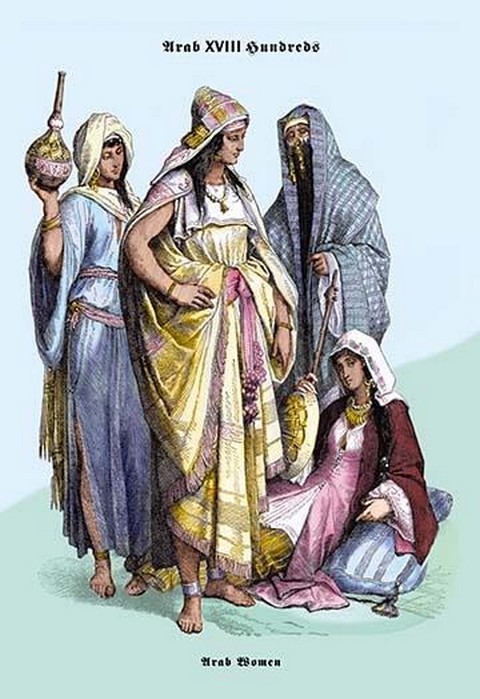 Arab Women, 19th Century Richard Brown Poster Print