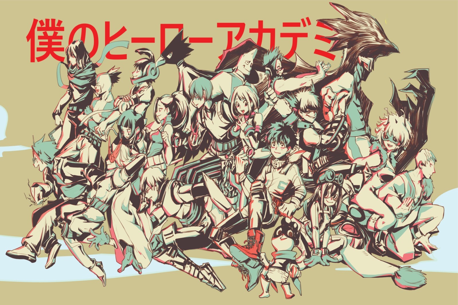 My Hero Academia Anime Print/Poster Satin Photo Paper or Stretched Canvas W59