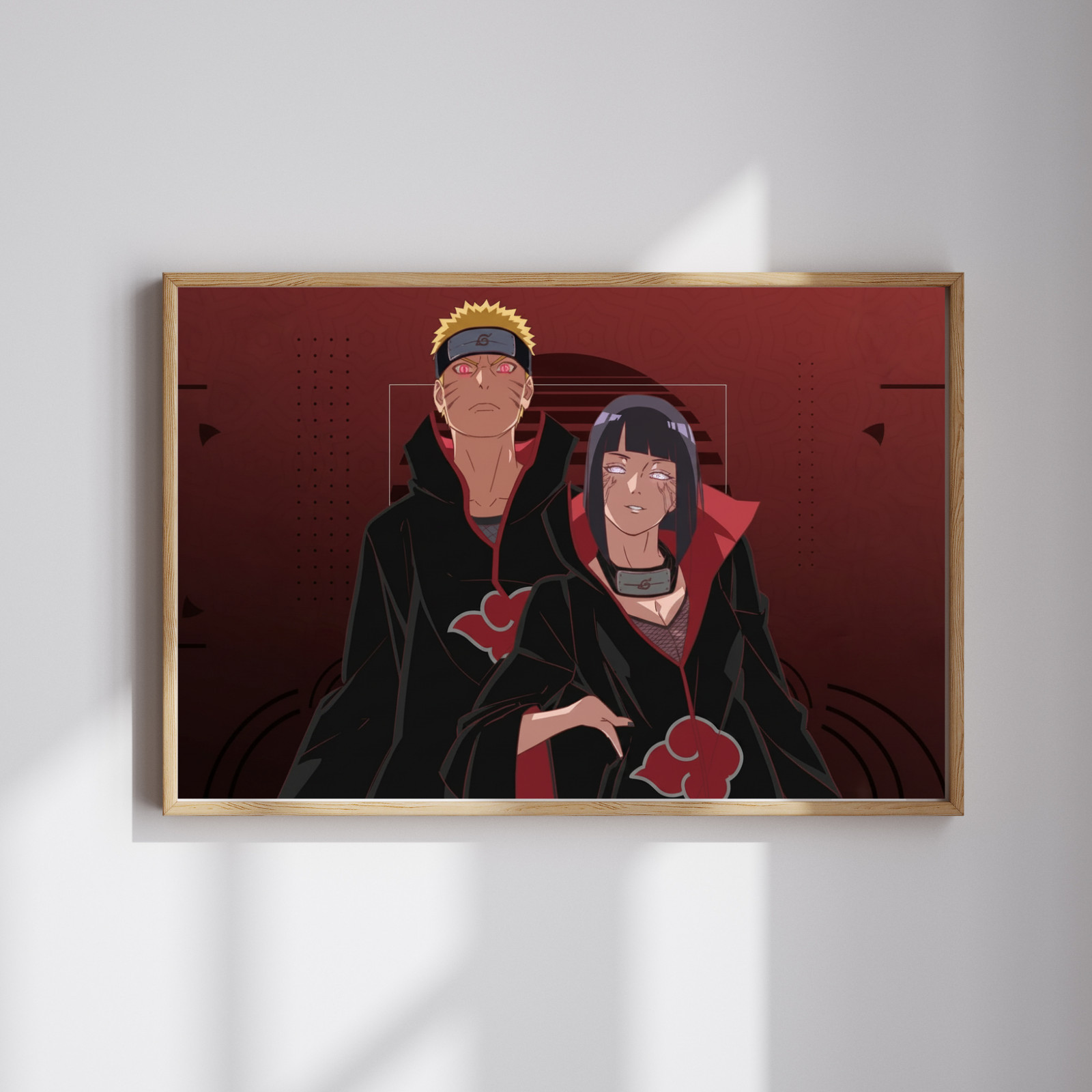Naruto & Hinata Akatsuki Poster Shippuden Anime Wall Art Decor