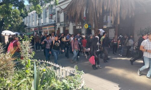 Distintas Organizaciones marchan en apoyo de Ayotzinapa