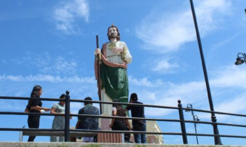 San Judas más grande del mundo sensación turística en Badiraguato, Sinaloa