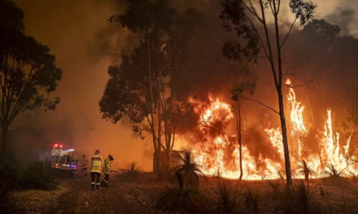 Incendio forestal amenaza ciudad en Australia