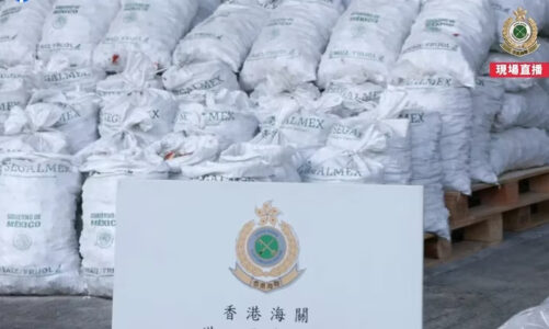 Millonario cargamento de drogas con logos de Segalmex interceptado en Hong Kong