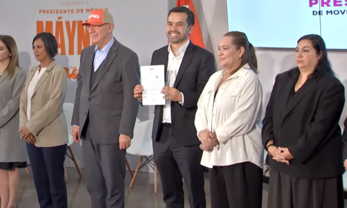 Álvarez Máynez registró candidatura en INE