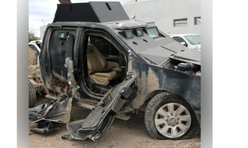 FGR destruye 28 vehículos “Monstruos”, en Reynosa, Tamaulipas