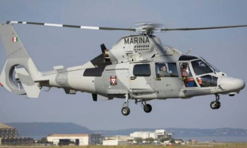 Cae helicóptero de Marina en Michoacán; hay 3 muertos