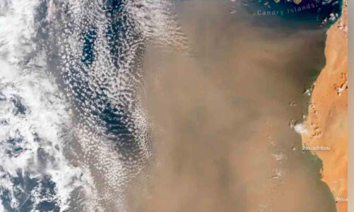Enorme nube de polvo del Sahara cubre Suiza y el sur de Francia
