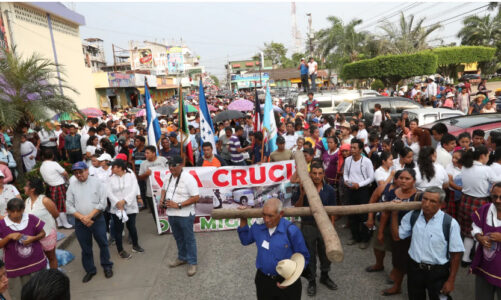 Religiosos en apoyo del ‘Viacrucis Migrante’, en Chiapas