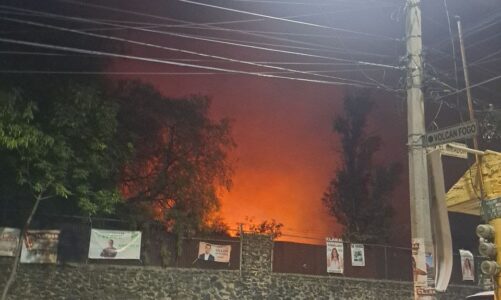 Incendio en reserva ecológica de Tlalpan