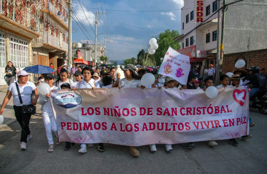 En Chiapas marchan por desaparición de niños