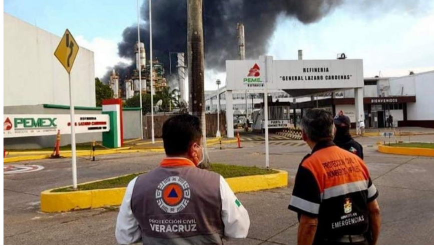 Explosión en la Refinería de Minatitlán