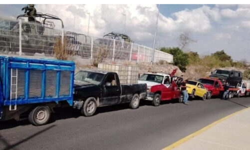 SSP asegura 5 vehículos que transportaban combustible robado en Pachuca