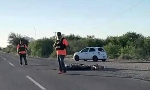 Cinco cuerpos maniatados y con huellas de violencia, en carretera de Caborca