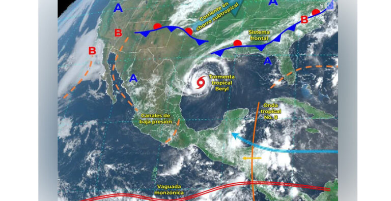 Habrán fuertes lluvias en gran parte del país