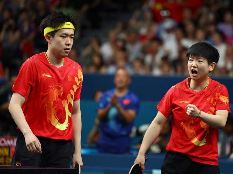 En final frenética China gana Oro en Tenis de Mesa Mixto