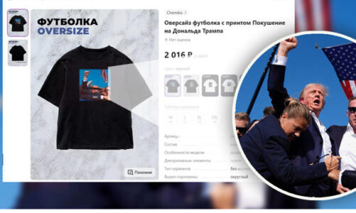 Tienda en línea rusa vende camisetas de Trump, tras atentado