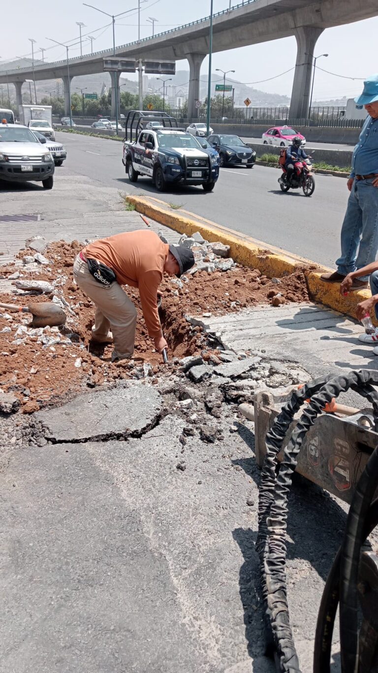 OPDM avanza con la reparación de fugas en Tlalnepantla para evitar desperdicio de agua potable