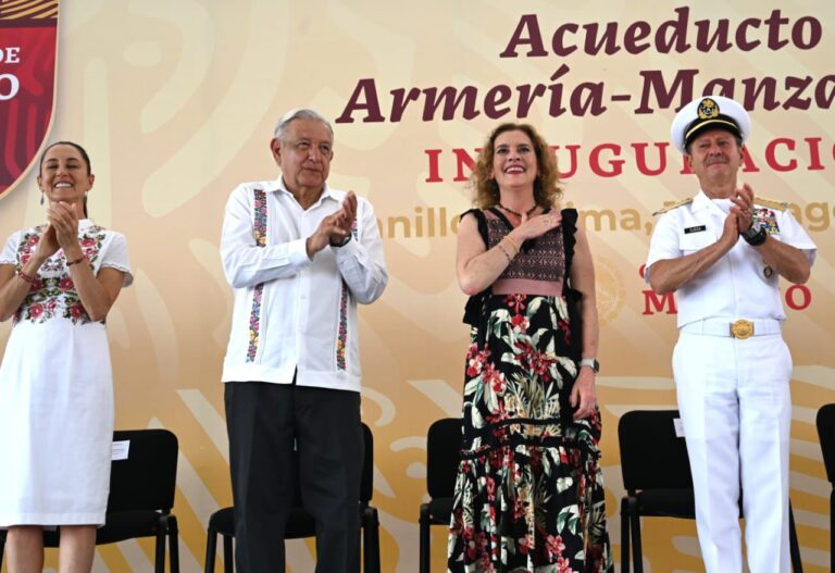 AMLO inaugura el Acueducto Armería-Manzanillo en Colima