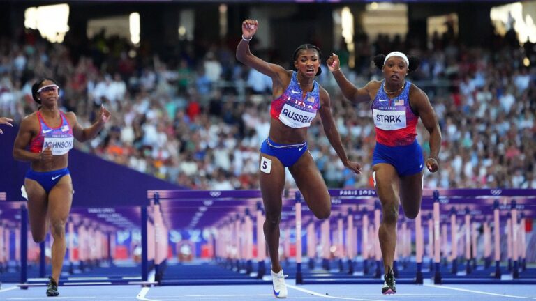 ‘Photo Finish’ da medalla de oro a Masai Russell en 100m con vallas