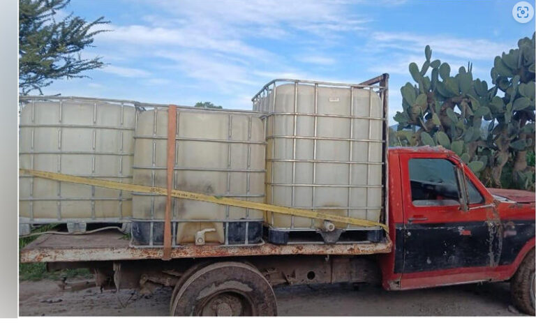 Guardia Nacional asegura camionetas cargadas con combustible, sellan toma clandestina en Hidalgo