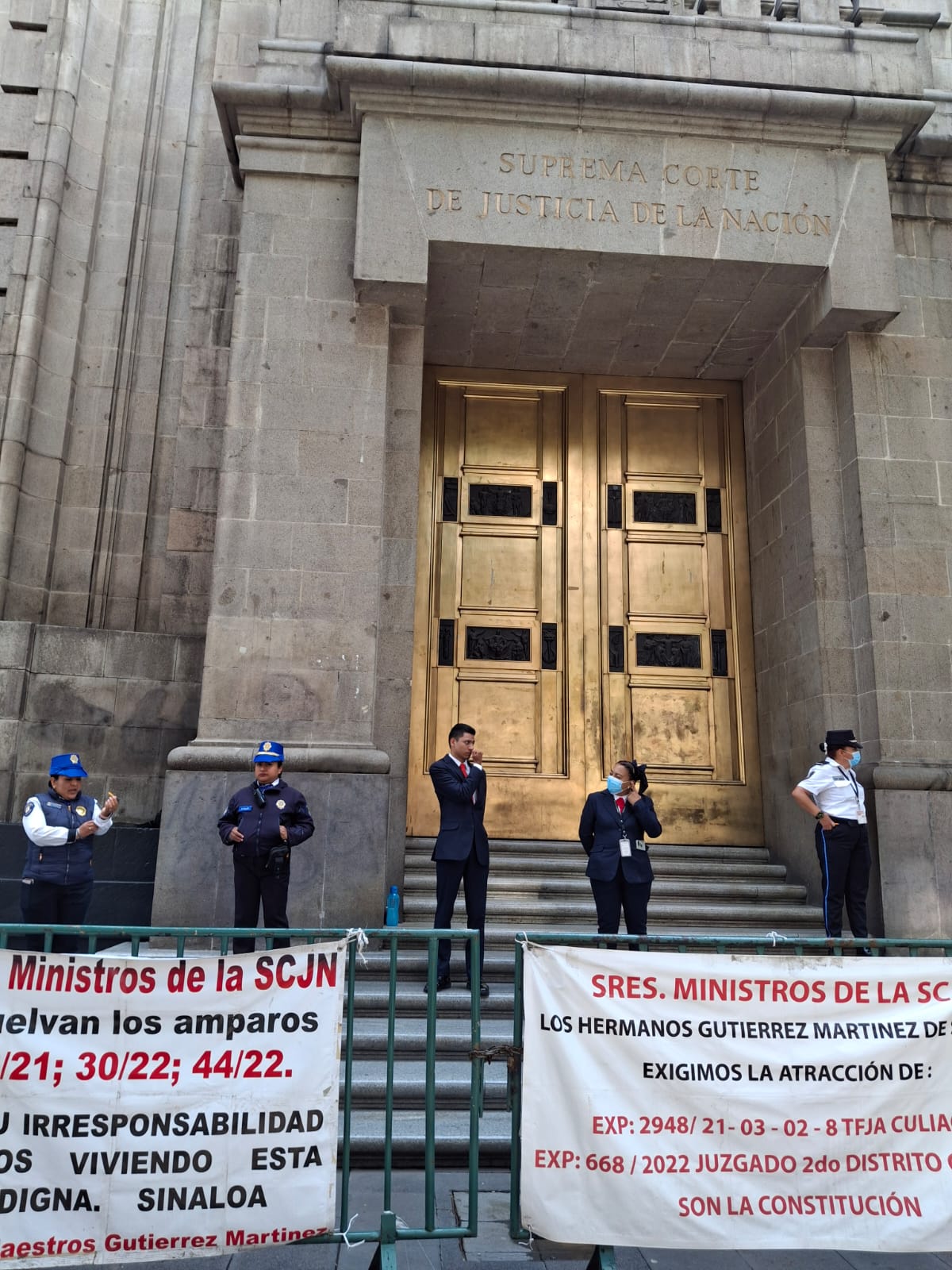 Paro de labores de trabajadores de la SCJN