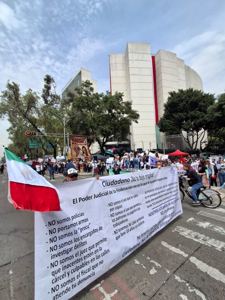 Continúan protestas por Reforma al Poder Judicial