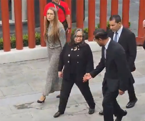 Ministra Norma Piña llega a Cámara de Diputados