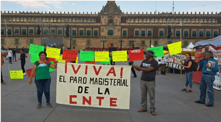 CNTE anuncia su primer paro de labores y marcha, en sexenio de Sheinbaum