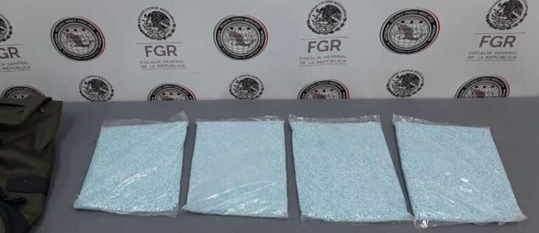 Decomisa FGR 73 mil pastillas de fentanilo