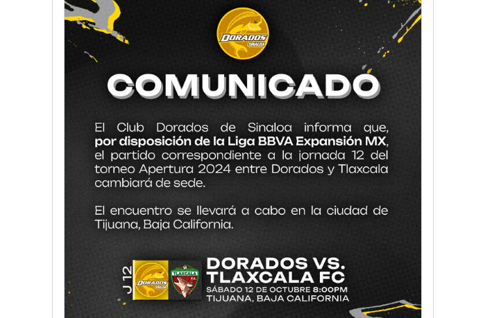 Dorados se va de Sinaloa por la violencia y anuncia su nueva casa