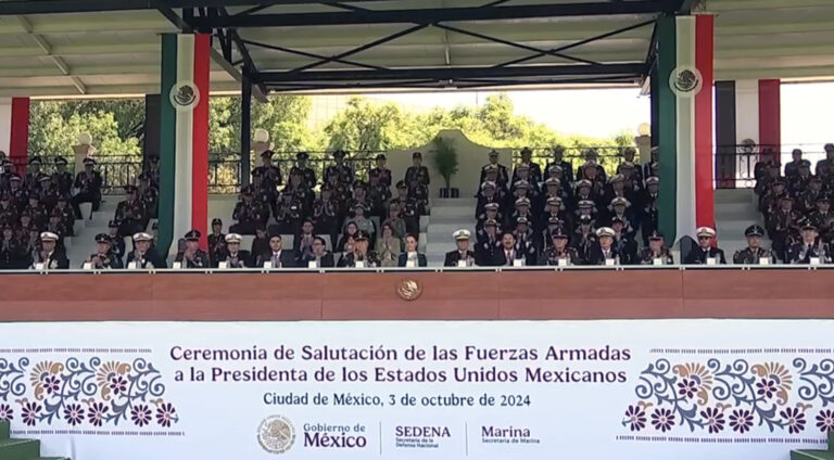 Rinden honores a la Comandanta Suprema de las Fuerzas Armadas, Dra. Claudia Sheinbaum Pardo