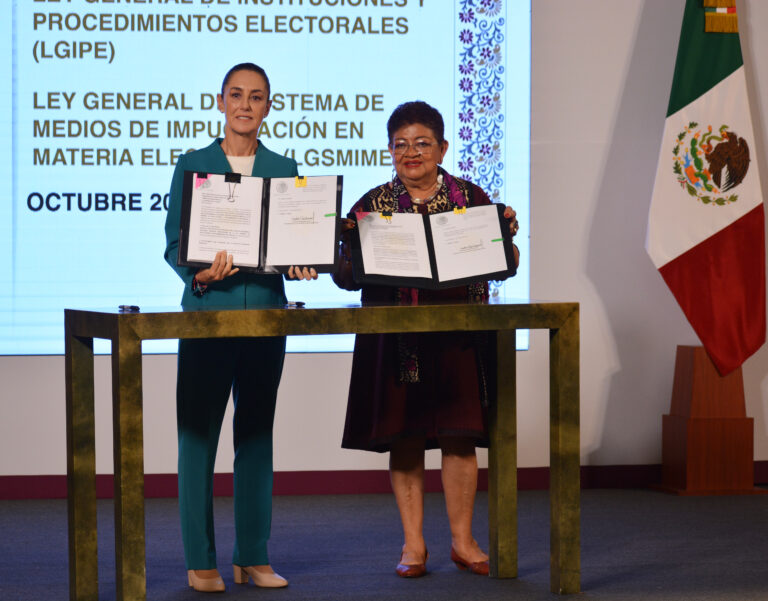 Sheinbaum envía iniciativa que modifique ley sobre Procedimientos Electorales que permita elección de jueces y ministros