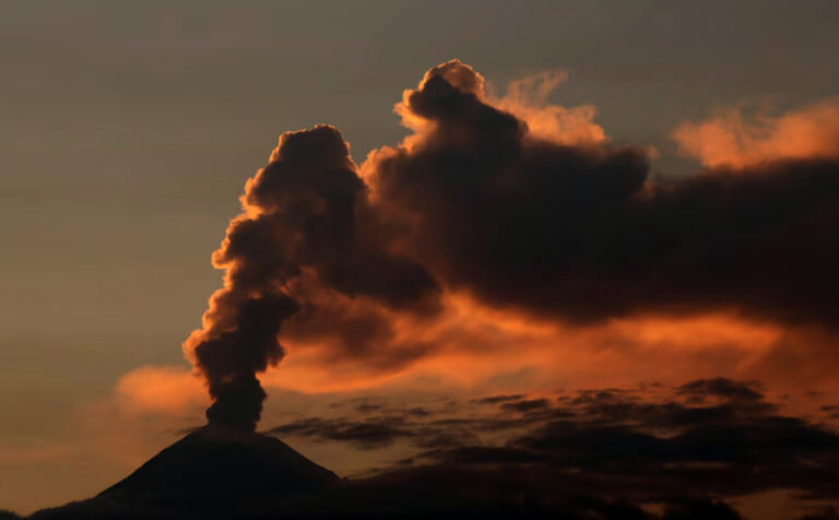 Aumentó la actividad del Volcán Popocatépetl en los últimos días