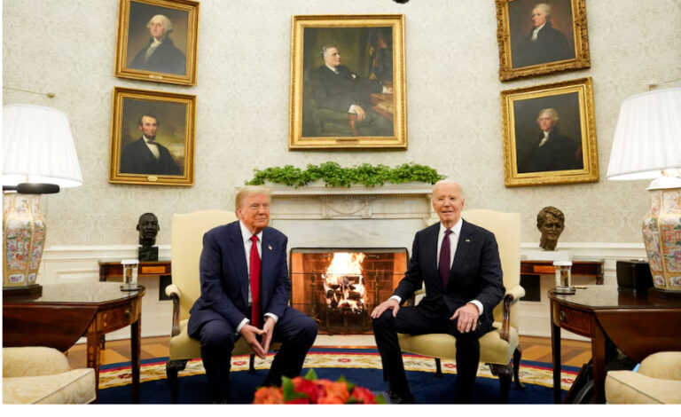 Joe Biden recibe a Donald Trump en la Casa Blanca para comenzar la transición del poder en Estados Unidos