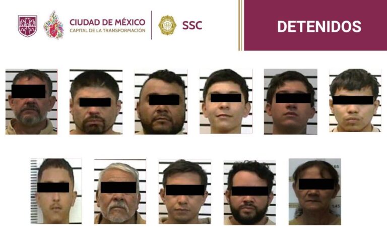 Detienen a 11 presuntos aliados del CJNG en la capital del país