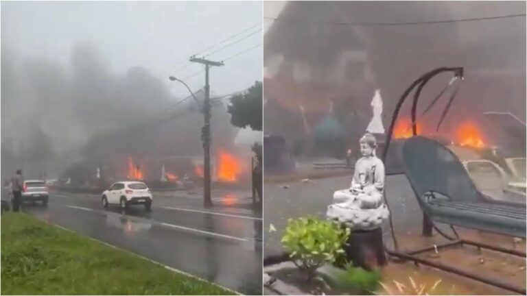 Cae aeronave en Brasil; hay 10 muertos